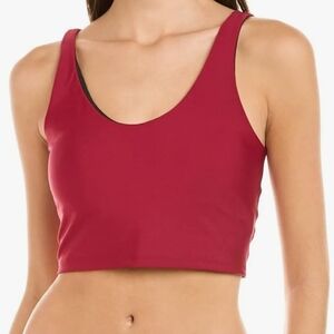 Calme By Johnny Was Endurance Sports Bra Scarlet Red